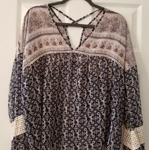 Maurice's Boho Style Sheer Top